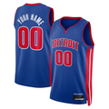CAdoa Custom D.Pistons Blue Swingman Jerseys - Icon Edition