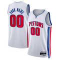 CAdoa Custom D.Pistons White Swingman Jerseys - Association Edition