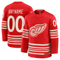 CAdoa Custom D.Red wings Red Centennial Premium Jerseys