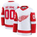 CAdoa Custom D.Red wings White Away Premium Jerseys
