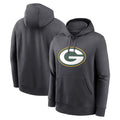 CAdoa Custom GB.Packers Anthracite Pullover Hoodie Game Stitched Jerseys