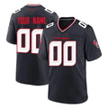 CAdoa Custom H.Texans Navy Team Home Game Any Name & Numbers Stitched Jerseys