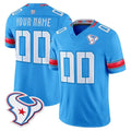 CAdoa Custom H.Texans Rivalries Blue Jersey - All Stitched