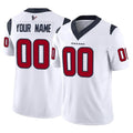 CAdoa Custom H.Texans White Limited Vapor F.U.S.E. Home Game Any Name & Numbers Stitched Jerseys