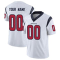 CAdoa Custom H.Texans White Limited Vapor Untouchable Home Game Any Name & Numbers Stitched Jerseys