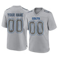 CAdoa Custom IN.Colts Gray Atmosphere Fashion Home Game Any Name & Numbers Stitched Jerseys