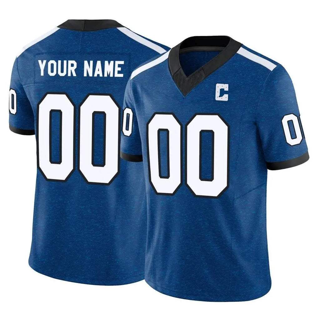 CAdoa Custom IN.Colts Royal Limited Indiana Nights Alternate Vapor F.U.S.E. Home Game Any Name & Numbers Stitched Jerseys
