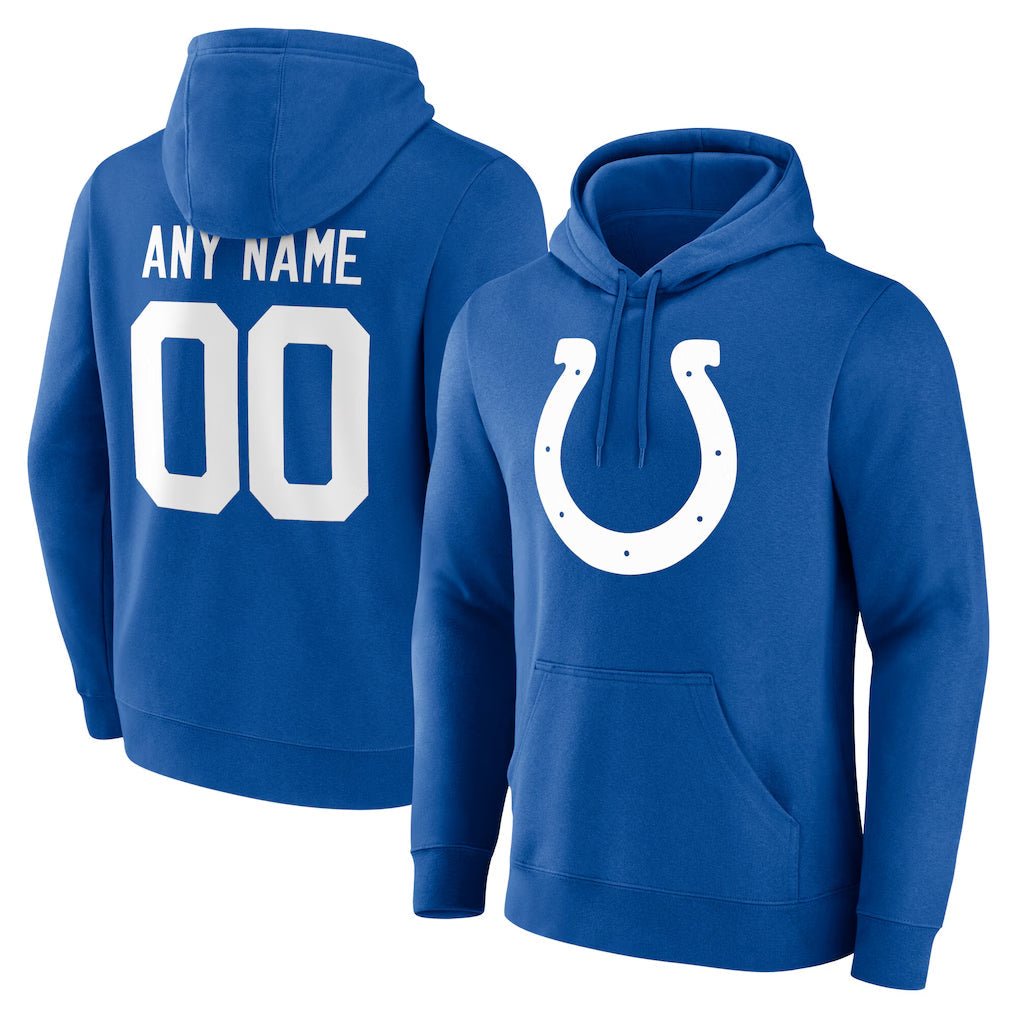CAdoa Custom IN.Colts Royal Pullover Hoodie Limited Any Name & Numbers Stitched Jerseys