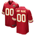 CAdoa Custom KC.Chiefs Red Replica Game Stitched Jerseys
