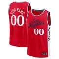 CAdoa Custom LA.Clippers Red Fast Break Stitched Jerseys- Statement Edition