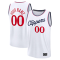 CAdoa Custom LA.Clippers White Fast Break Stitched Jerseys - Association Edition