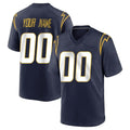 CAdoa Custom LA.Chargers Navy Home Game Any Name & Numbers Stitched Jerseys