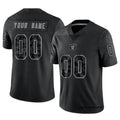 CAdoa Custom LV.Raiders Black RFLCTV Limited Stitched Jerseys