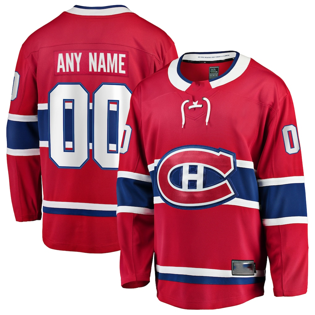 CAdoa Custom M.Canadiens Red Home Breakaway Jerseys