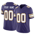CAdoa Custom MN.Vikings Purple Limited Classic Vapor F.U.S.E. Home Game Any Name & Numbers Stitched Jerseys