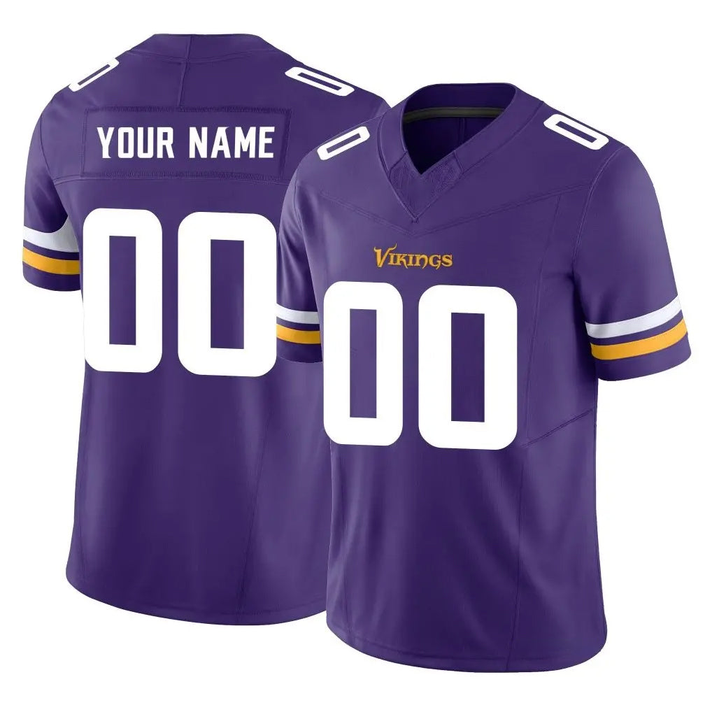CAdoa Custom MN.Vikings Purple Limited Vapor F.U.S.E. Home Game Any Name & Numbers Stitched Jerseys