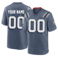 CAdoa Custom NE.Patriots Blue Rivalries Collection Home Game Any Name & Numbers Stitched Jerseys