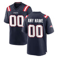CAdoa Custom NE.Patriots Navy Home Game Any Name & Numbers Stitched Jerseys