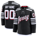 CAdoa Custom N.Jersey Devils Black Alternate Premium Jerseys
