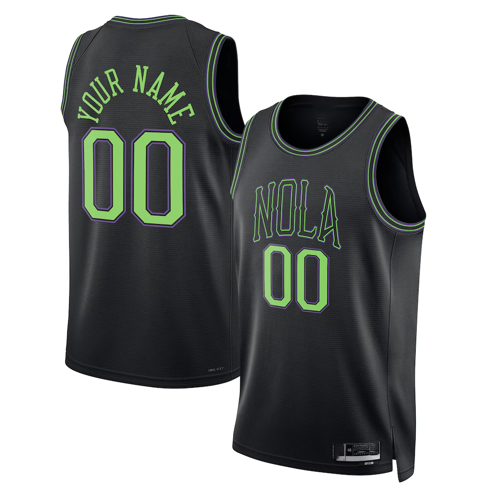 CAdoa Custom NO.Pelicans hite Swingman Stitched Jerseys- Association Edition