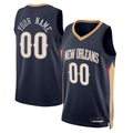CAdoa Custom NO.Pelicans Navy 2022-2023 Swingman Stitched Jerseys- Icon Edition