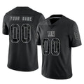 CAdoa Custom NY.Giants Black Limited Reflective Home Game Any Name & Numbers Stitched Jerseys