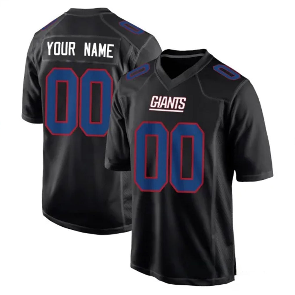 CAdoa Custom NY.Giants Carbon Fashion Limited Home Game Any Name & Numbers Stitched Jerseys