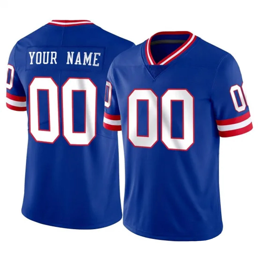 CAdoa Custom NY.Giants Royal Classic Vapor Home Game Any Name & Numbers Stitched Jerseys
