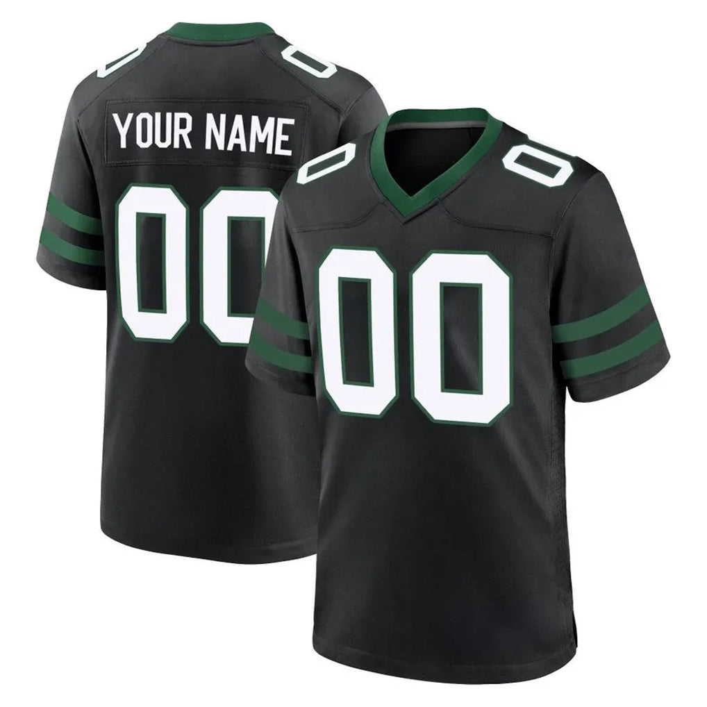 CAdoa Custom NY.Jets Black Legacy Home Game Any Name & Numbers Stitched Jerseys