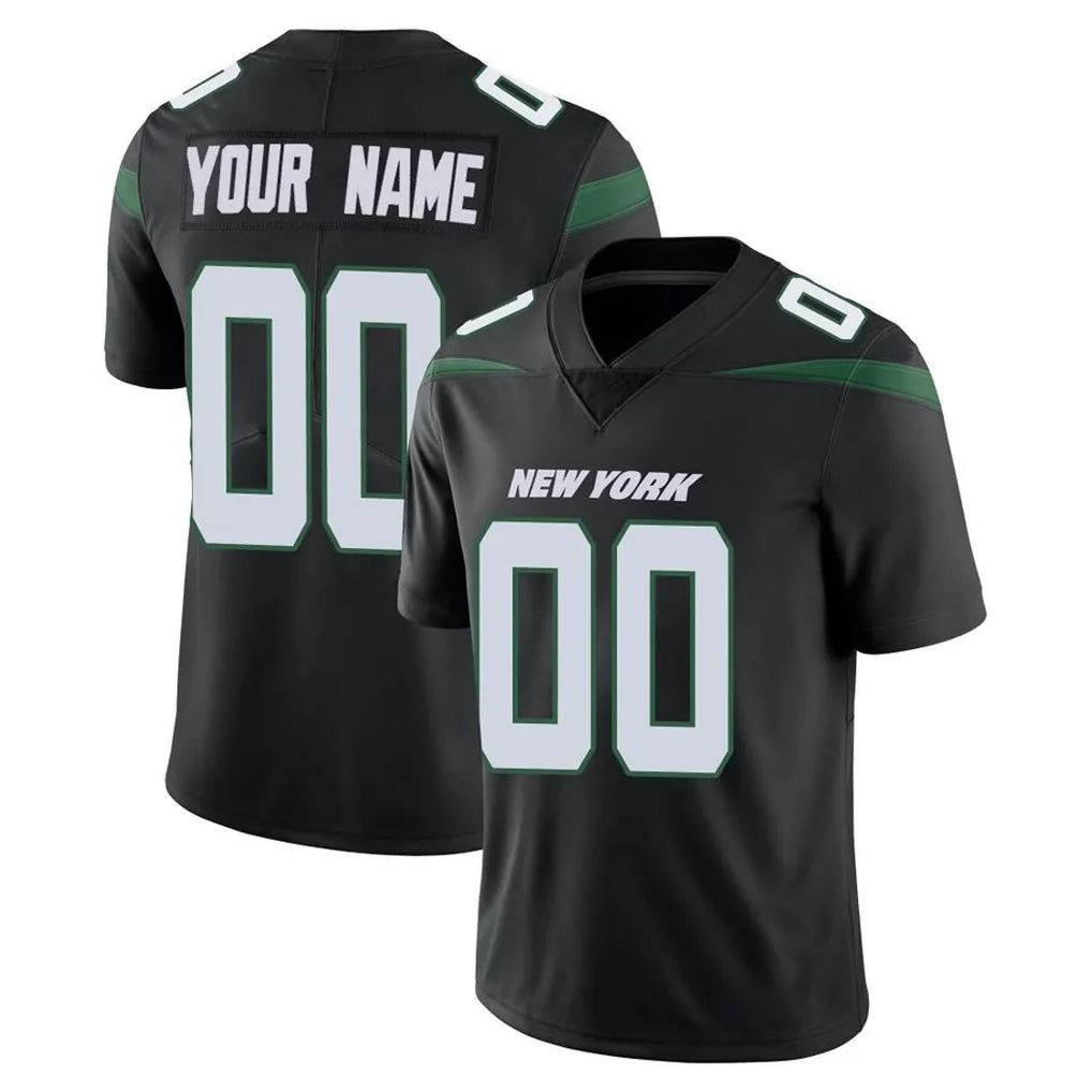 CAdoa Custom NY.Jets Black Limited Vapor Home Game Any Name & Numbers Stitched Jerseys