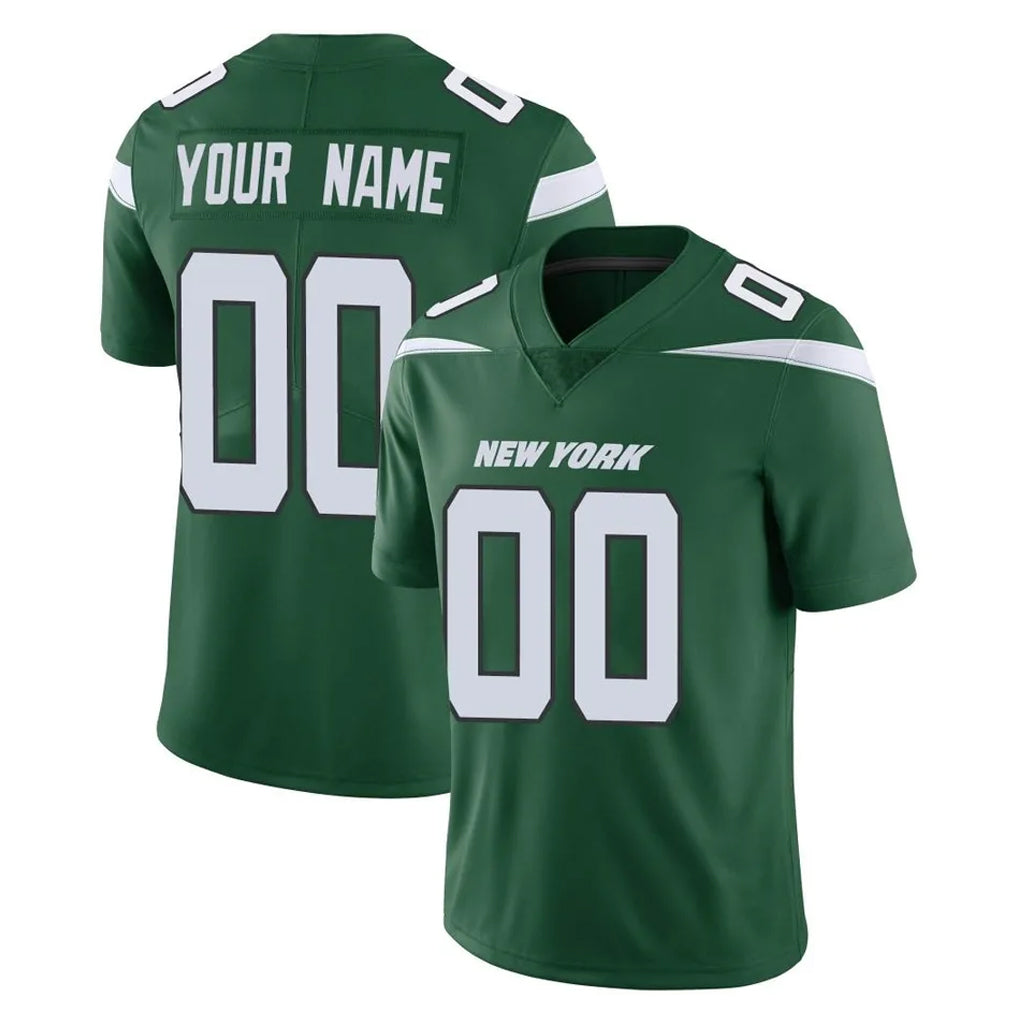 CAdoa Custom NY.Jets Green Limited Vapor Home Game Any Name & Numbers Stitched Jerseys