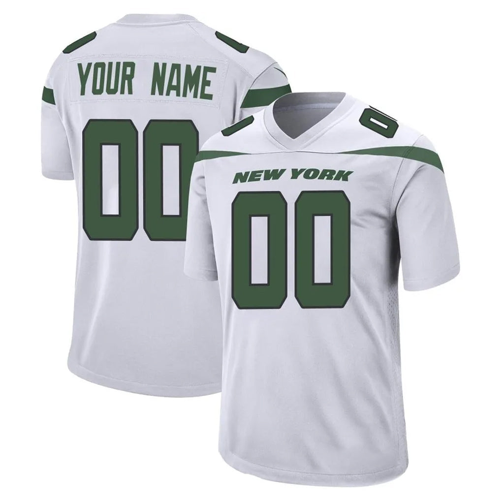 CAdoa Custom NY.Jets White Spotlight Home Game Any Name & Numbers Stitched Jerseys