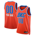 CAdoa Custom OC.Thunder Jordan Brand Orange 2022-2023 Swingman Stitched Jerseys - Statement Edition