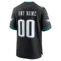 CAdoa Custom P.Eagles Black Stitched Alternate Game Stitched Jerseys