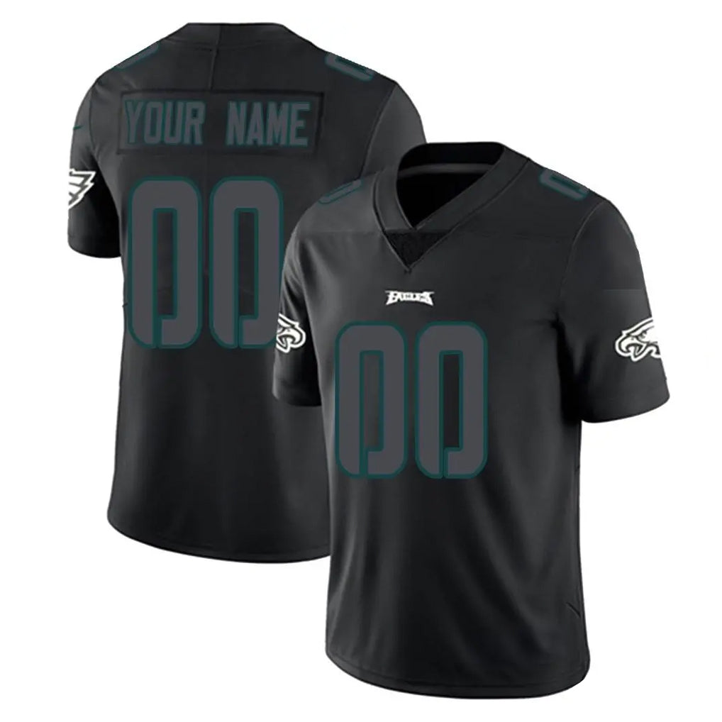 CAdoa Custom P.Eagles Limited Black Impact Home Game Any Name & Numbers Stitched Jerseys
