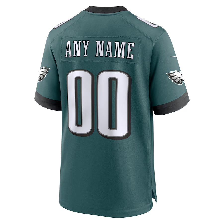 CAdoa Custom P.Eagles Midnight Green Stitched Home Game Stitched Jerseys
