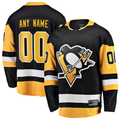 CAdoa Custom P.Penguins Black Home Breakaway Jerseys