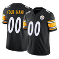 CAdoa Custom P.Steelers Black Limited Vapor F.U.S.E. Home Game Any Name & Numbers Stitched Jerseys