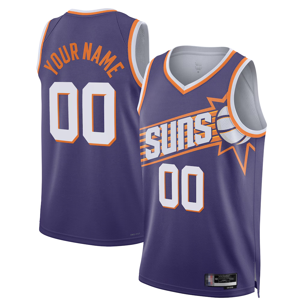 CAdoa Custom P.Suns Purple Swingman Jerseys - Icon Edition