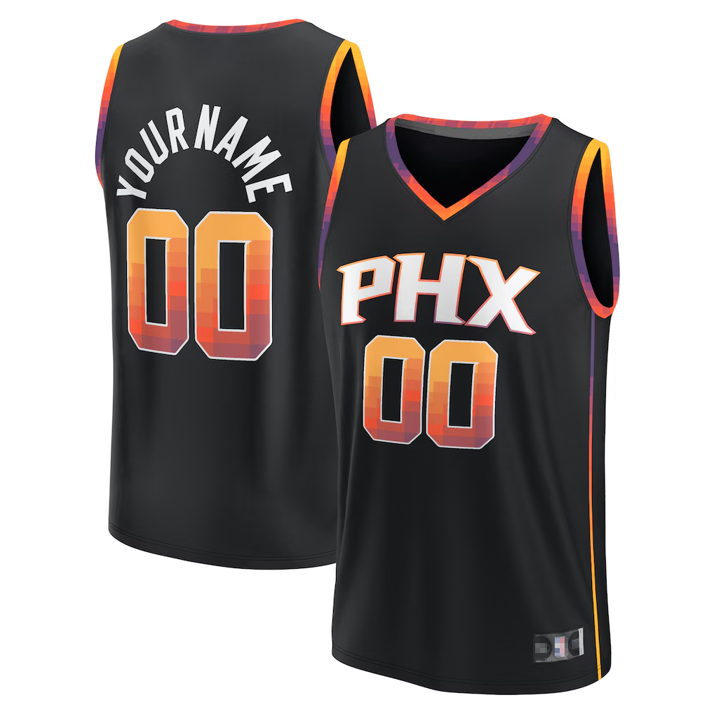 CAdoa Custom P.Sunss Fanatics Black Fast Break Replica Jerseys - Statement Edition