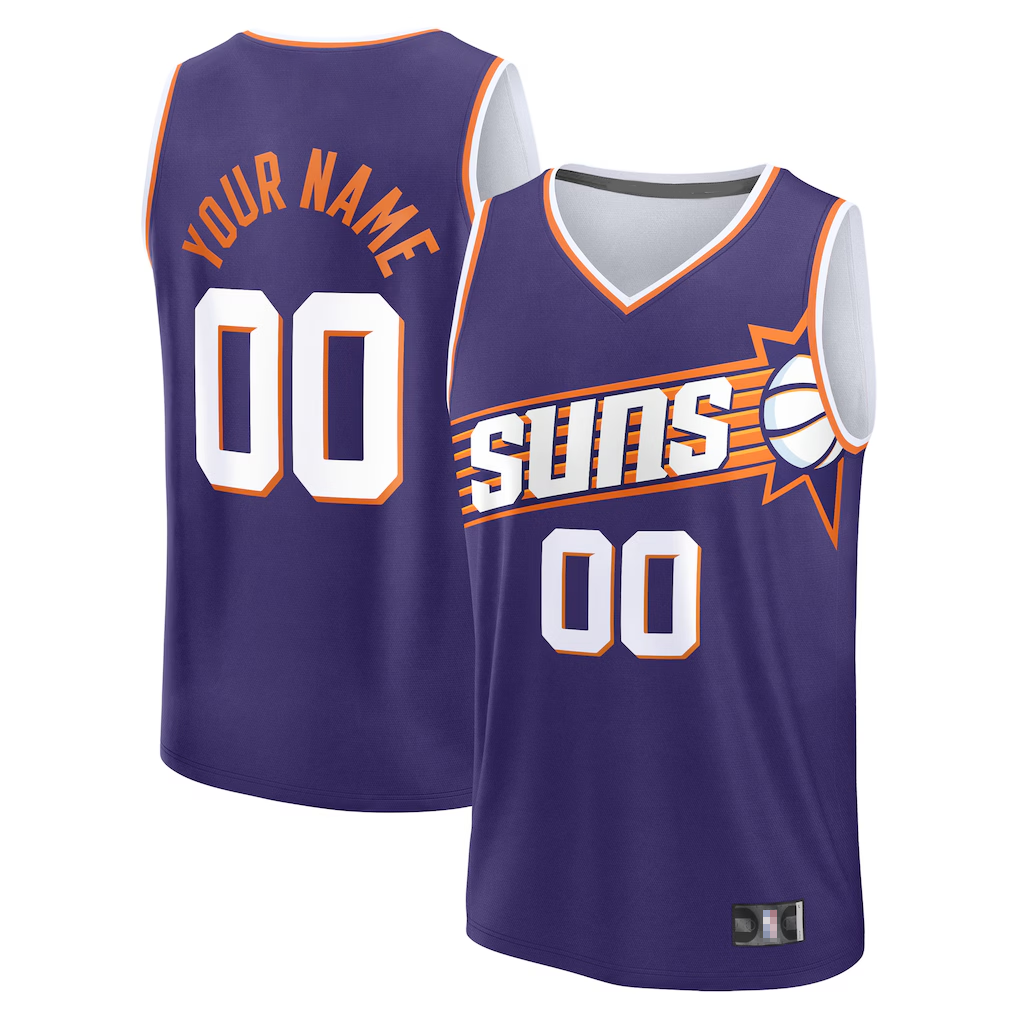 CAdoa Custom P.Sunss Fanatics Purple Fast Break Jerseys - Icon Edition