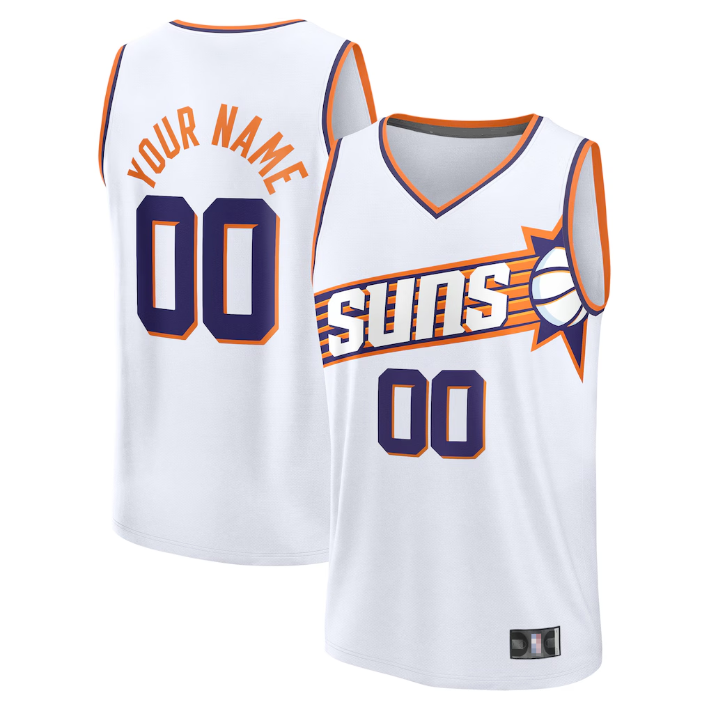 CAdoa Custom P.Sunss Fanatics White Fast Break Jerseys - Association Edition