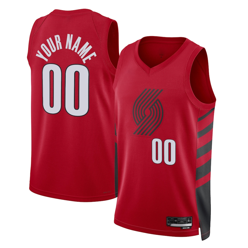 CAdoa Custom PT.Blazers Red 2022-2023 Swingman Jerseys - Statement Edition