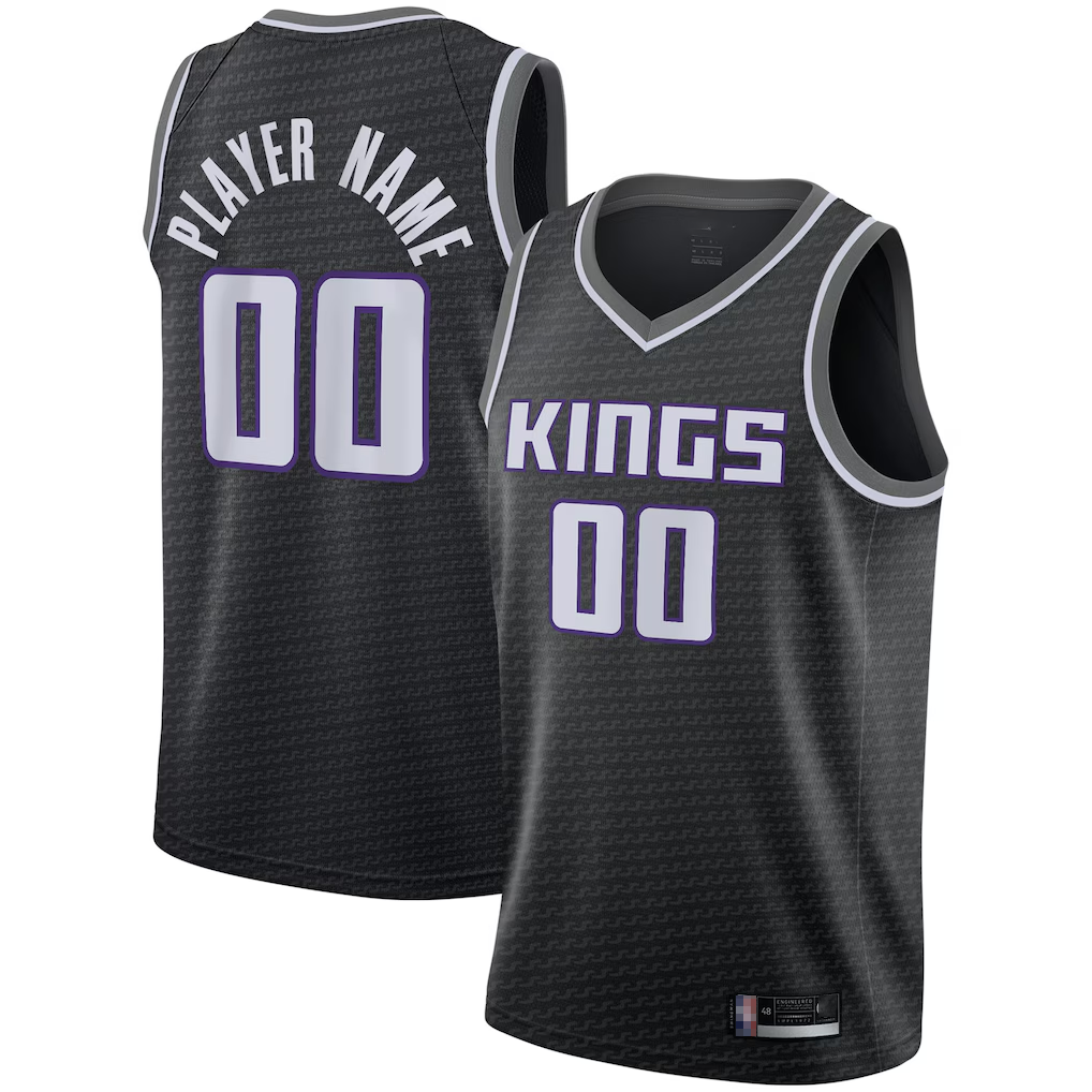 CAdoa Custom S.kings Black Swingman Jerseys - Statement Edition