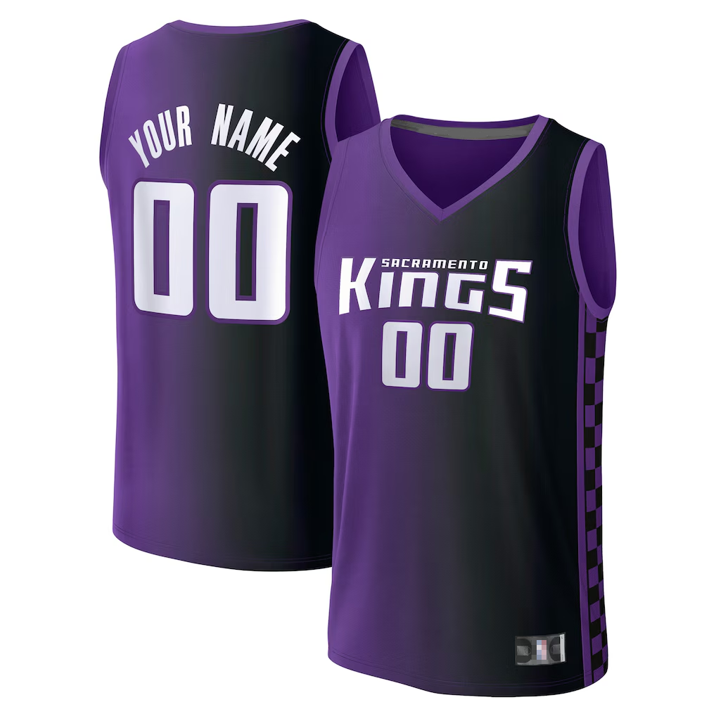 CAdoa Custom S.kings Fanatics Purple Fast Break Jerseys - Statement Edition