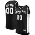 CAdoa Custom SA.Spurs Fanatics Black Fast Break Replica Jerseys - Icon Edition