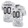 CAdoa Custom SF.49ers Arctic Camo Limited Salute To Service Home Game Any Name & Numbers Stitched Jerseys