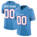CAdoa Custom T.Titans Light Blue Team Vapor F.U.S.E. Limited Home Game Any Name & Numbers Stitched Jerseys