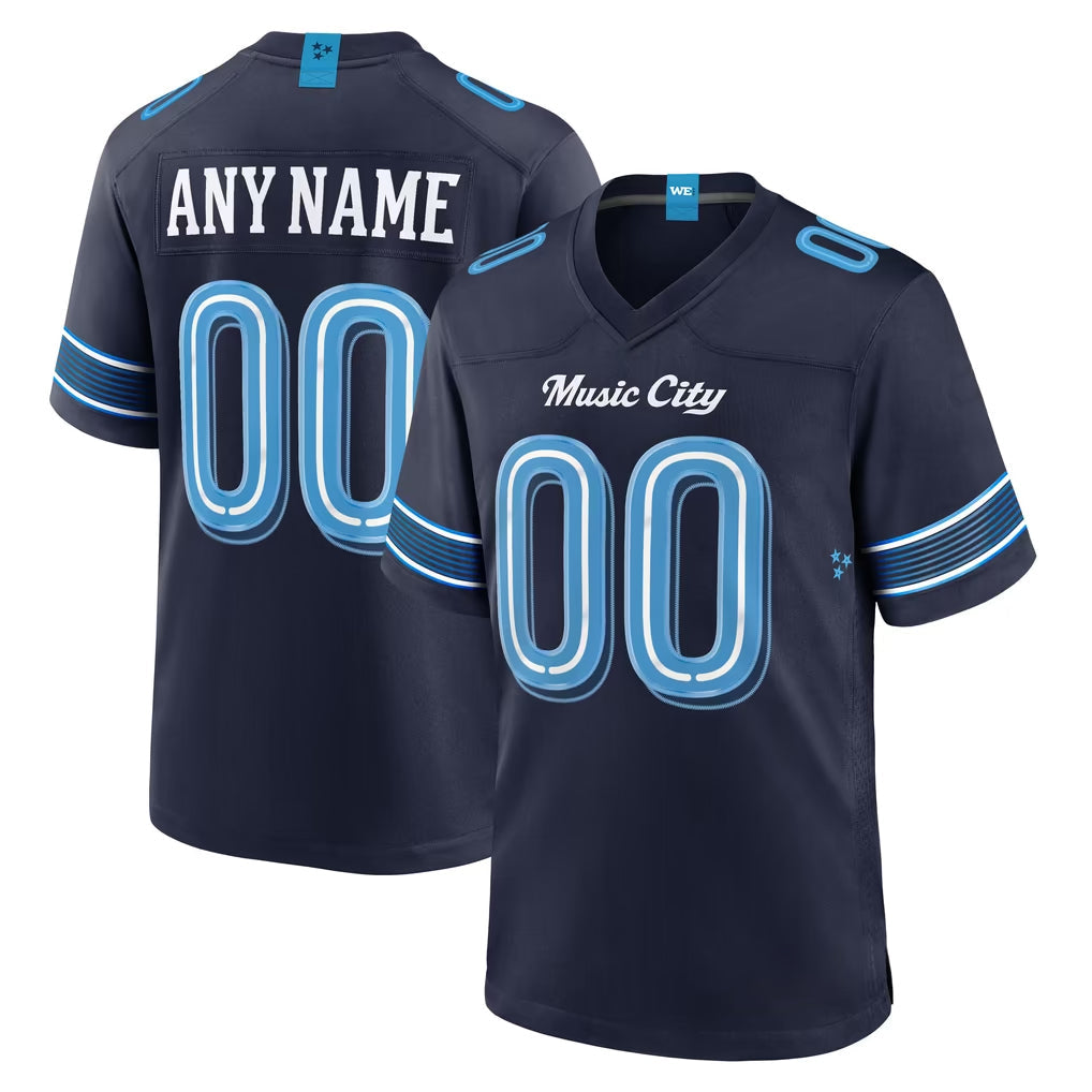 CAdoa Custom T.Titans Navy 2026 Rivalries Collection Home Game Any Name & Numbers Stitched Jerseys