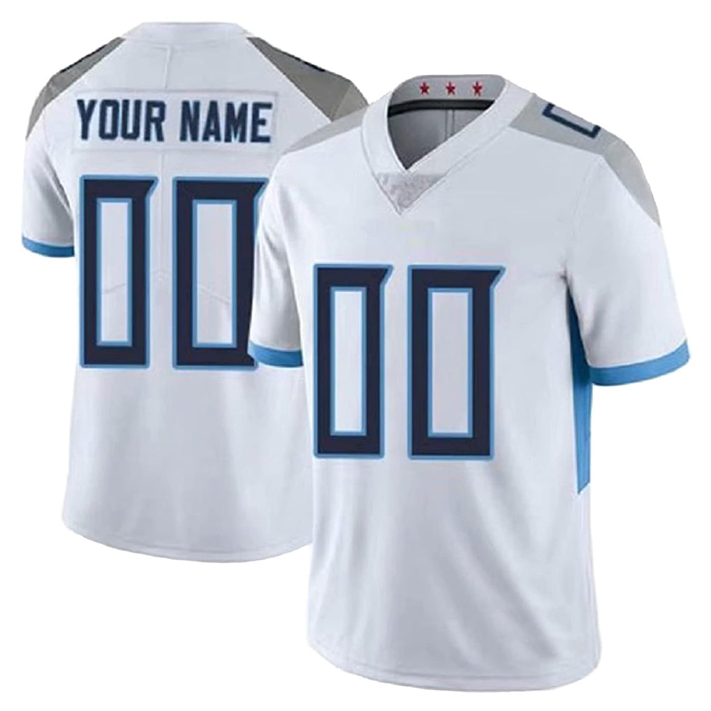 CAdoa Custom T.Titans White 2025 Vapor Limited Home Game Any Name & Numbers Stitched Jerseys